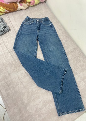Trendyol & Milla Mavi Yuksek Bel Genis Paca Jean