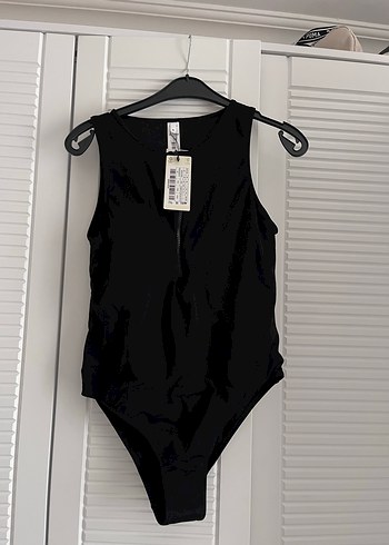 Siyah Fermuarlı Kadın Mayo - Görsel 2