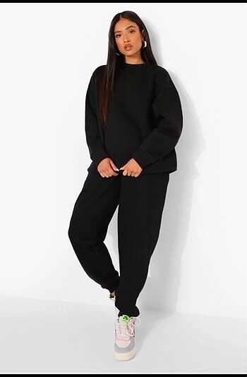 BOYFRİEND Siyah Eşofman Altı Spor Pantolon