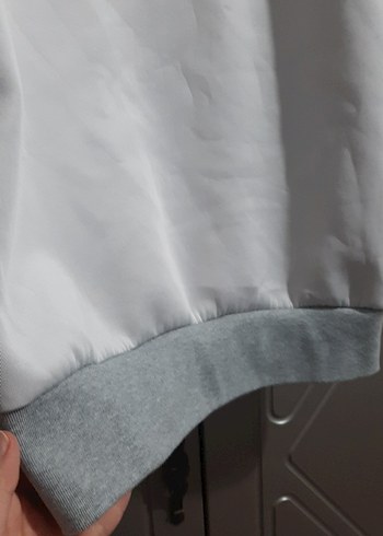 m Beden gri Renk Gri Kadın Oversize Sweatshirt
