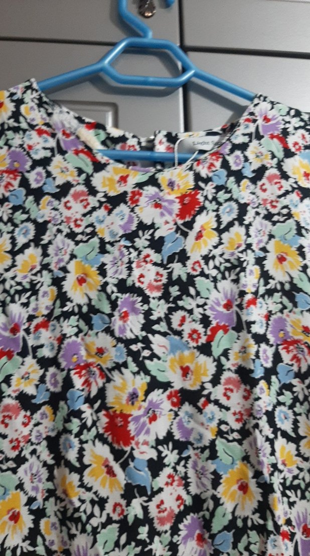 Çiçek Desenli Uzun Bohem Elbise - Görsel 4