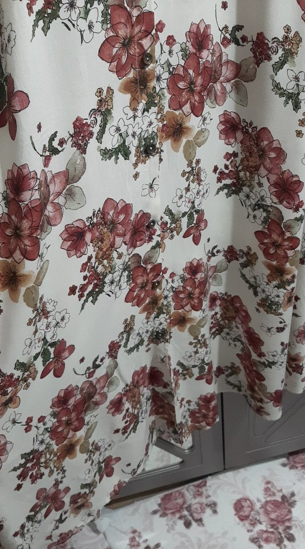 Çiçek Desenli Bohem Uzun Elbise - Görsel 4