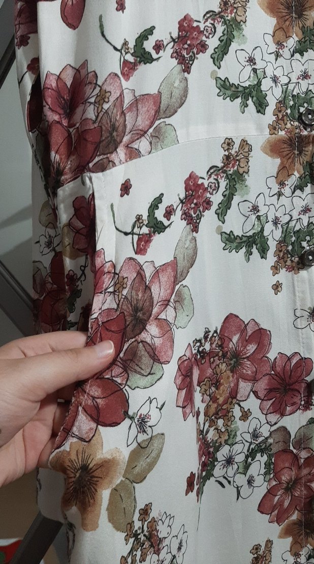 Çiçek Desenli Bohem Uzun Elbise - Görsel 5