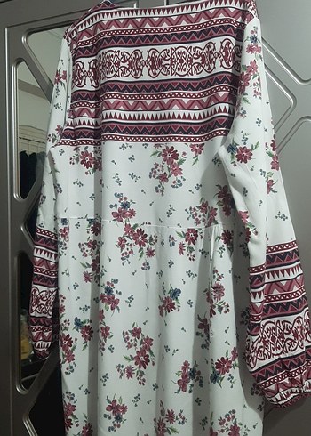 Tasselli Bohem Uzun Desenli Kadın Elbise - Görsel 6