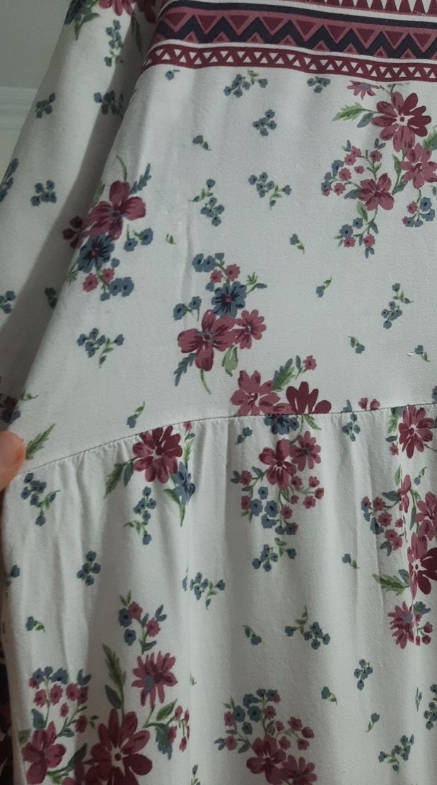 Tasselli Bohem Uzun Desenli Kadın Elbise - Görsel 3