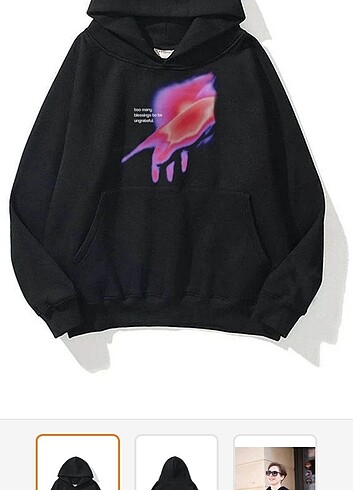 trendiz sweatshirt hoodie siyah
