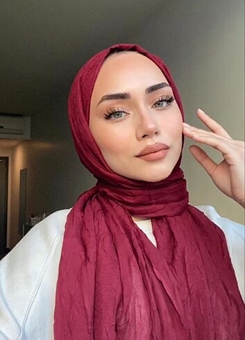 Bordo bambu kraş şal sıfır ürün 