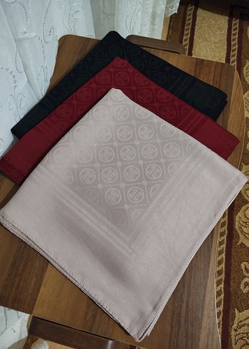 Bej Pierre Cardin pamuklu jakar eşarp - Görsel 9