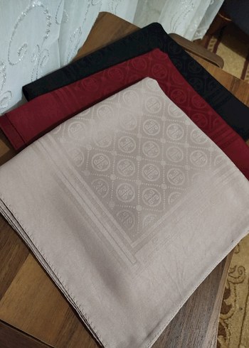 Bej Pierre Cardin pamuklu jakar eşarp - Görsel 8