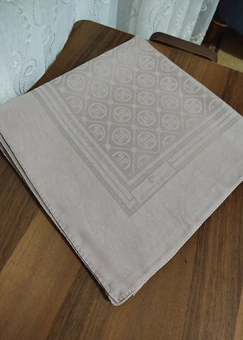 Bej Pierre Cardin pamuklu jakar eşarp - Görsel 6