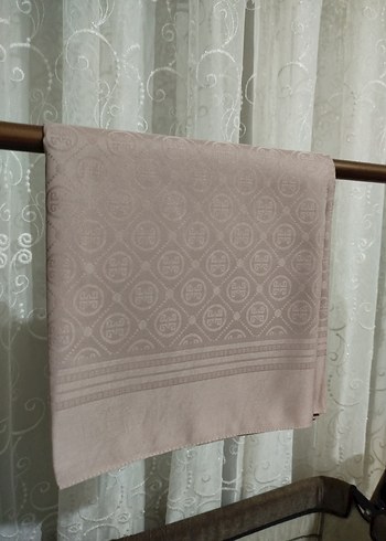 Bej Pierre Cardin pamuklu jakar eşarp - Görsel 2