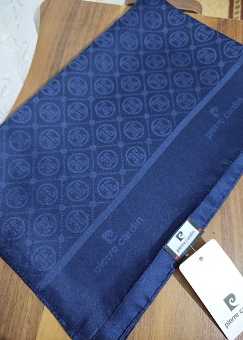 Pierre Cardin Lacivert jakar şal - Görsel 3
