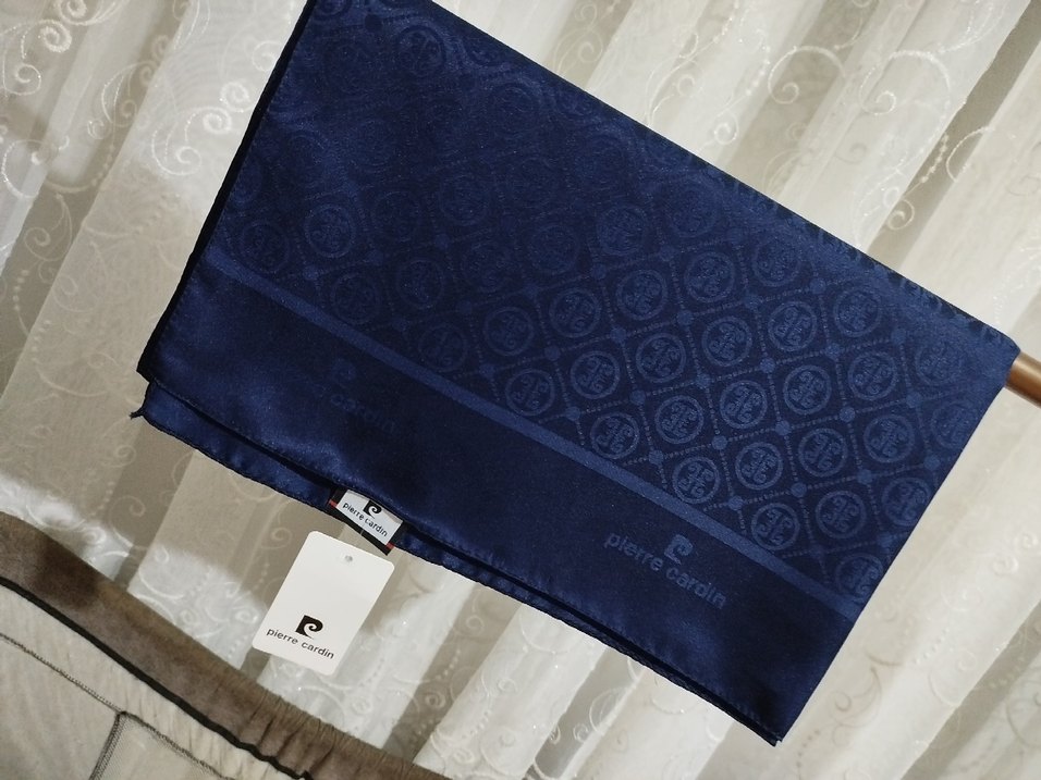 Pierre Cardin Lacivert jakar şal - Görsel 2