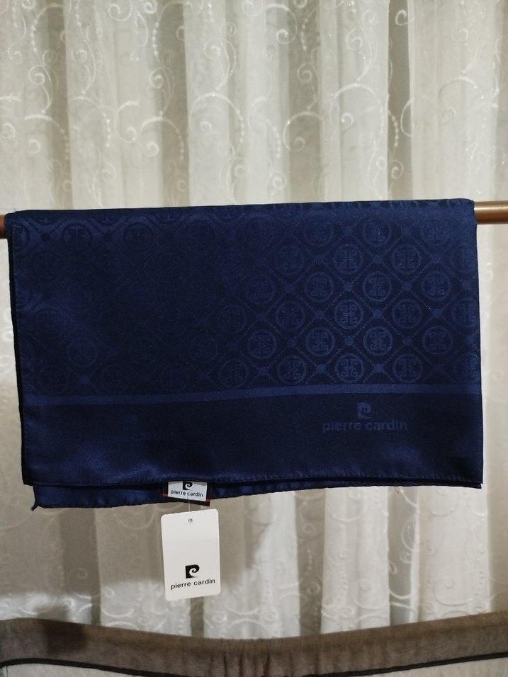 Pierre Cardin Lacivert jakar şal - Görsel 5