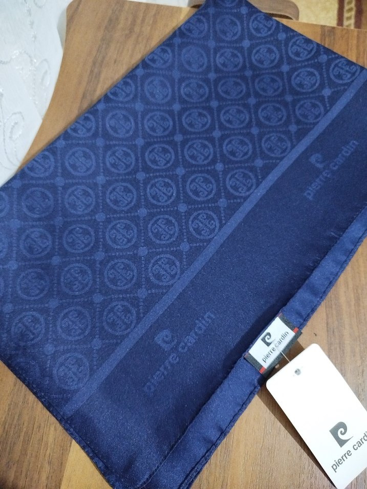 Pierre Cardin Lacivert jakar şal - Görsel 3