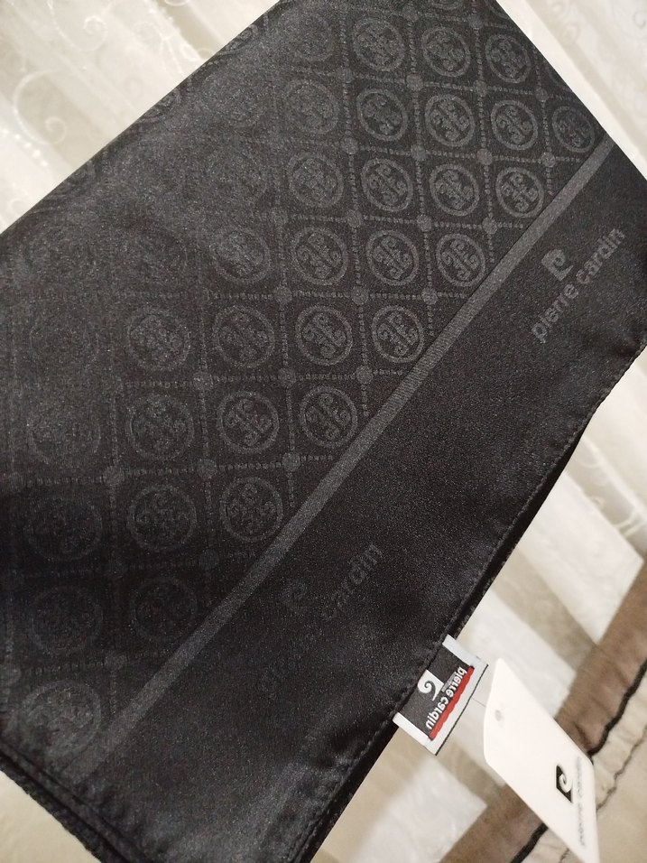Pierre Cardin Siyah jakar şal - Görsel 5