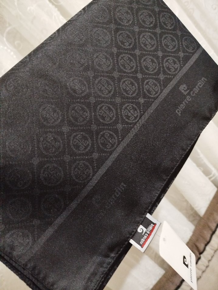 Pierre Cardin Siyah jakar şal - Görsel 4