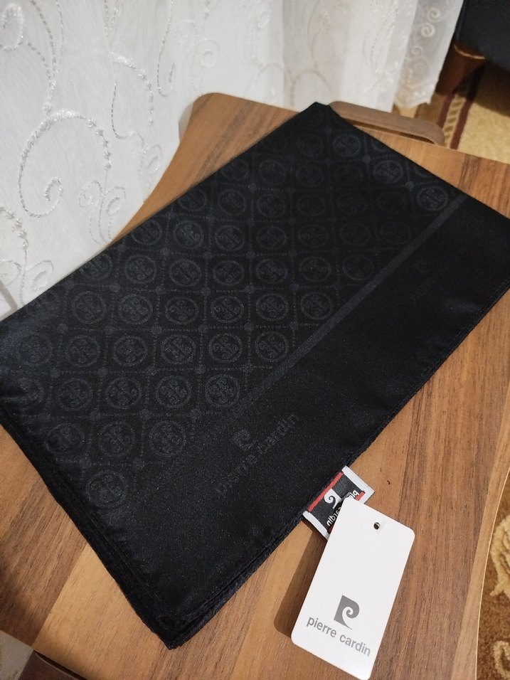 Pierre Cardin Siyah jakar şal - Görsel 2