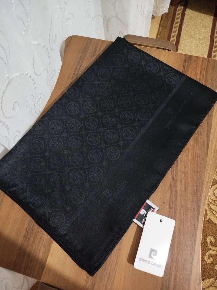 Pierre Cardin Siyah jakar şal - Görsel 3