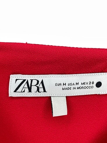 m Beden kırmızı Renk Zara Kısa Elbise %70 İndirimli.