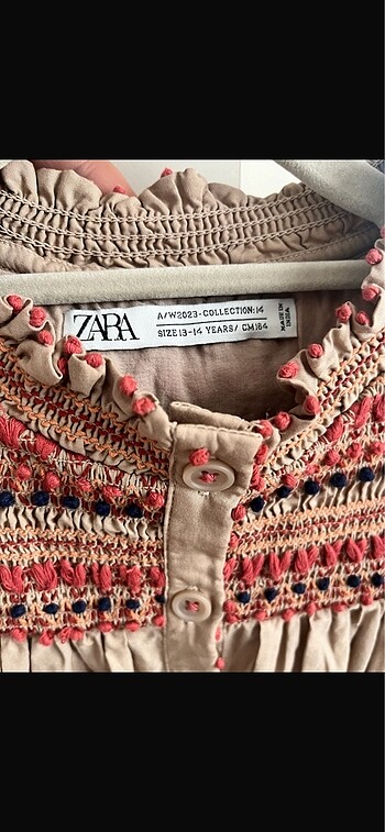 Poplin işlemeli gömlek - Görsel 4