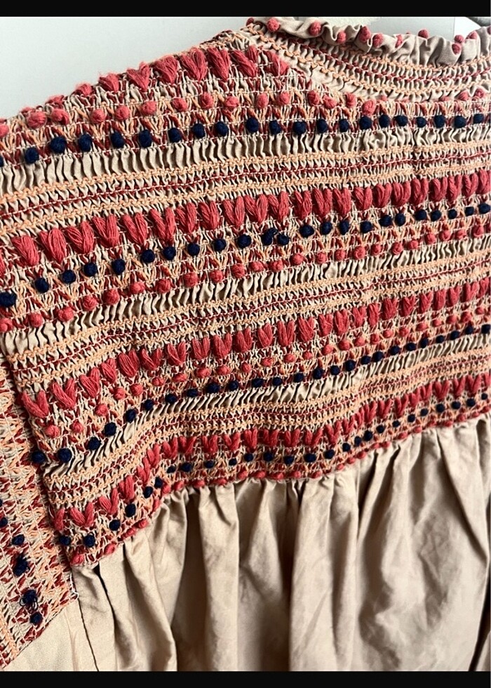 Poplin işlemeli gömlek - Görsel 3