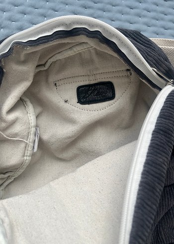 Gri Kadın Keten Sırt Çantası - Görsel 5