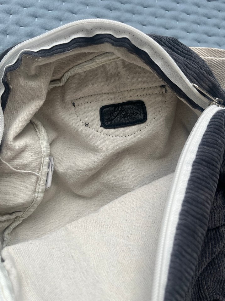 Gri Kadın Keten Sırt Çantası - Görsel 5