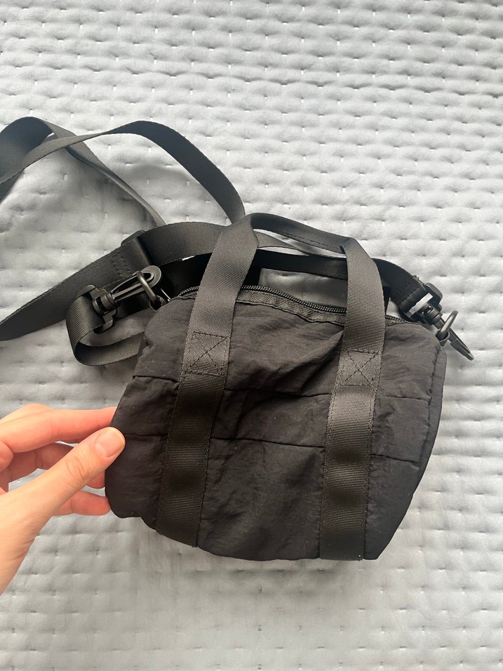 Siyah Minimalist Kadın Omuz Çantası - Görsel 3