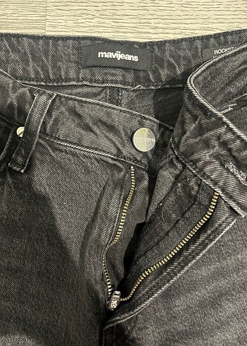 Kadın Siyah Regular Fit Midi Kot Pantolon - Görsel 4