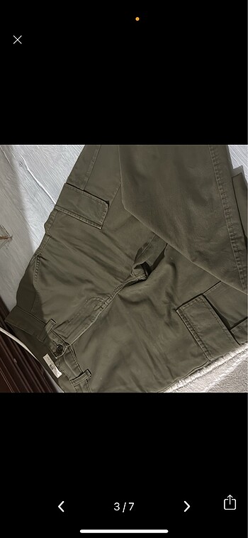 xs Beden haki Renk Stradivarius kargo pantolon