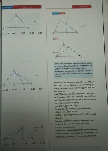  Beden Renk Antrenmanlarla Geometri 1 - Soru Çözümlü