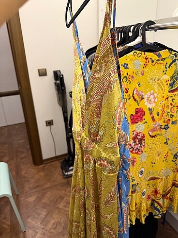 38 Beden Yazlık saten elbise
