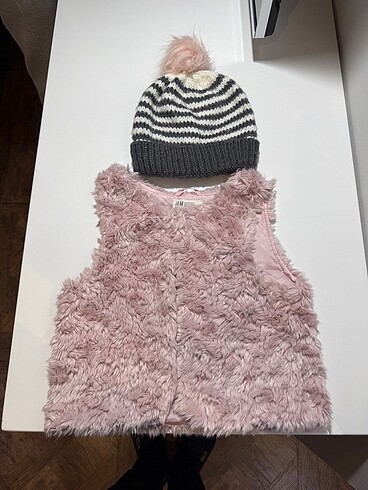 H&M Kız çocuk peluş yelek