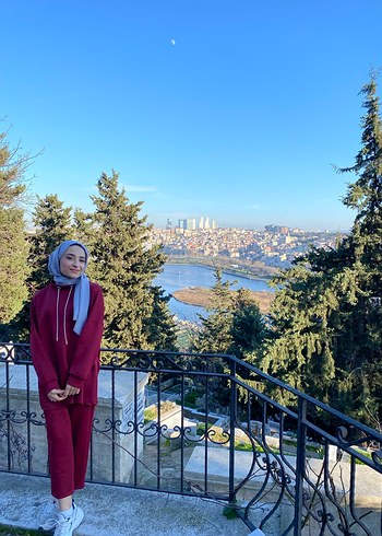 Bordo Uzun Kollu Salaş Kadın Takım - Görsel 2