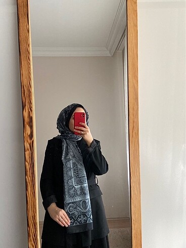 Desenli pamuklu şal