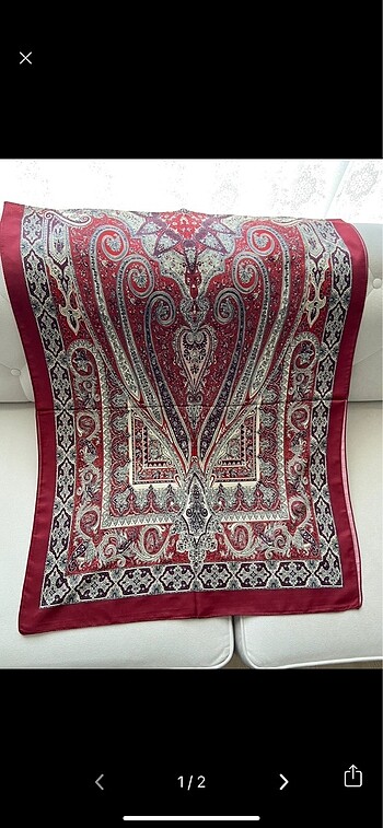 Bordo desenli 1 adet
