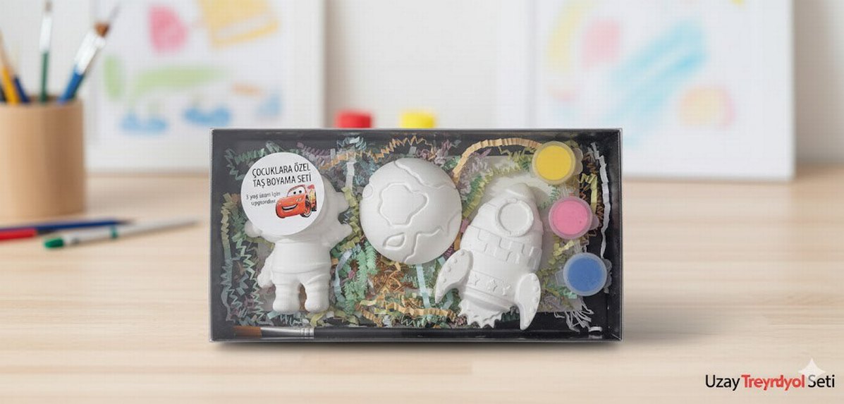 Uzay Temalı Boyanabilir Oyun Seti - Görsel 4