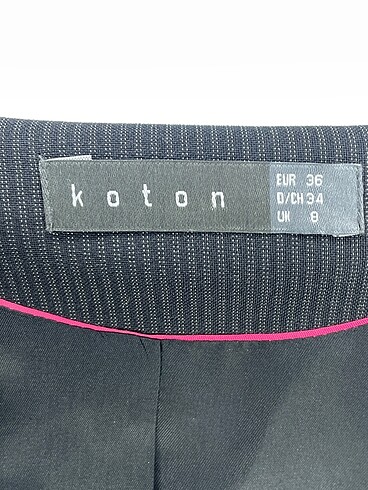 36 Beden siyah Renk Koton Blazer %70 İndirimli.