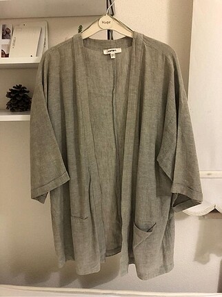 Gri koton kimono