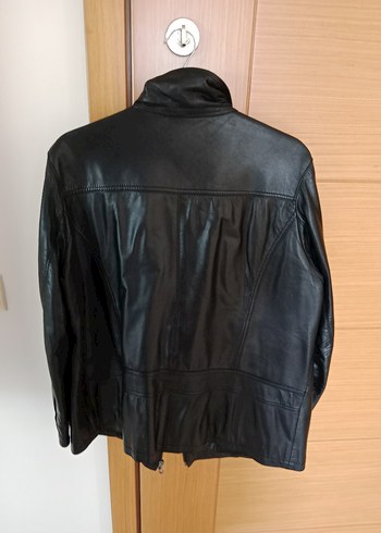 Derimod Siyah Deri Biker Ceket
