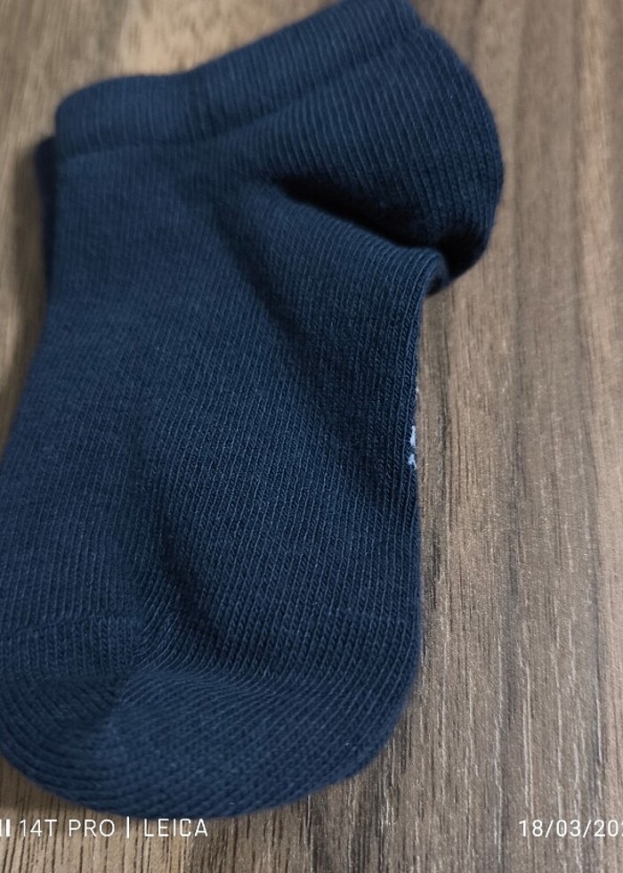 10 adet lacivert 0 Koton erkek çocuk çorabı - Görsel 2