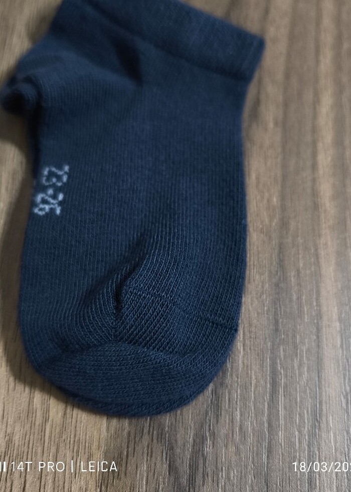 10 adet lacivert 0 Koton erkek çocuk çorabı - Görsel 3