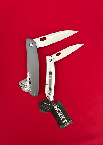 CRKT YARI OTAMATİK KILIFLI ALİMİNYUM KABZE 2 Lİ ÇAKI SETİ - Görsel 7