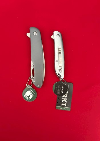 CRKT YARI OTAMATİK KILIFLI ALİMİNYUM KABZE 2 Lİ ÇAKI SETİ - Görsel 8