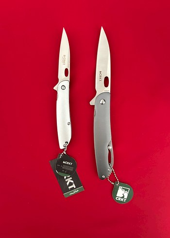 CRKT YARI OTAMATİK KILIFLI ALİMİNYUM KABZE 2 Lİ ÇAKI SETİ - Görsel 3