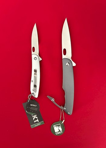 CRKT YARI OTAMATİK KILIFLI ALİMİNYUM KABZE 2 Lİ ÇAKI SETİ - Görsel 5