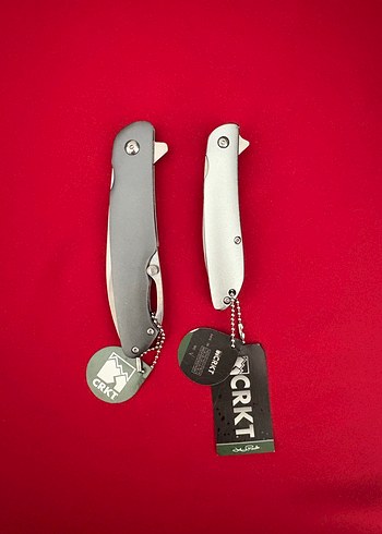 CRKT YARI OTAMATİK KILIFLI ALİMİNYUM KABZE 2 Lİ ÇAKI SETİ - Görsel 9