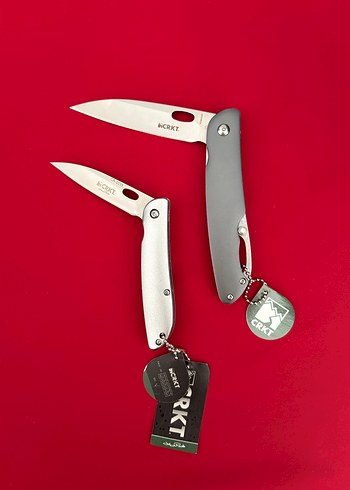 CRKT YARI OTAMATİK KILIFLI ALİMİNYUM KABZE 2 Lİ ÇAKI SETİ - Görsel 6