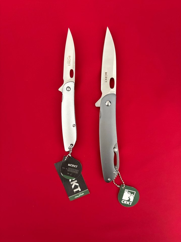 CRKT YARI OTAMATİK KILIFLI ALİMİNYUM KABZE 2 Lİ ÇAKI SETİ - Görsel 3